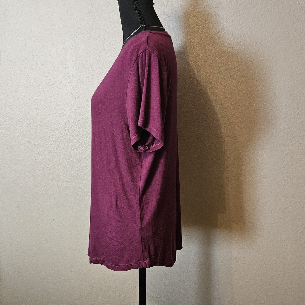 78 & Sunny Women's Large V-neck Short Sleeve Top - Picture 5 of 5